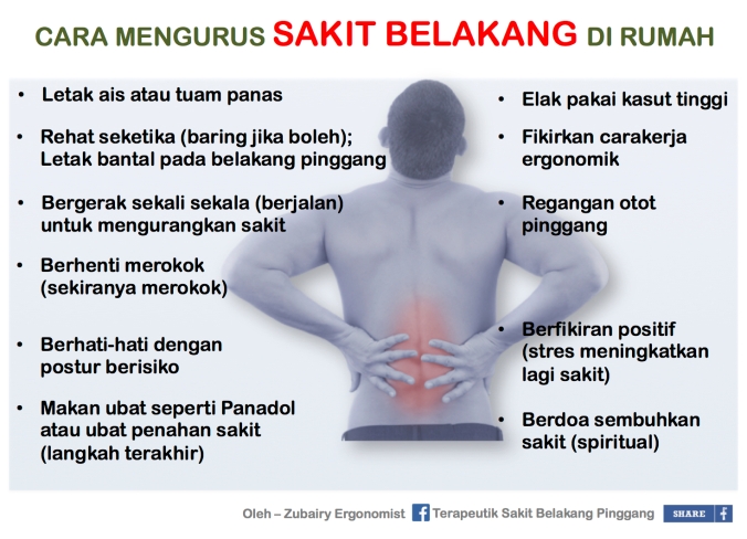 Manage back pain